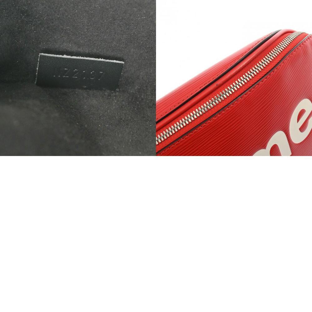Louis Vuitton Red Leather Epi LV Supreme Bag Collaboration Body Bum - Picture 11 of 11